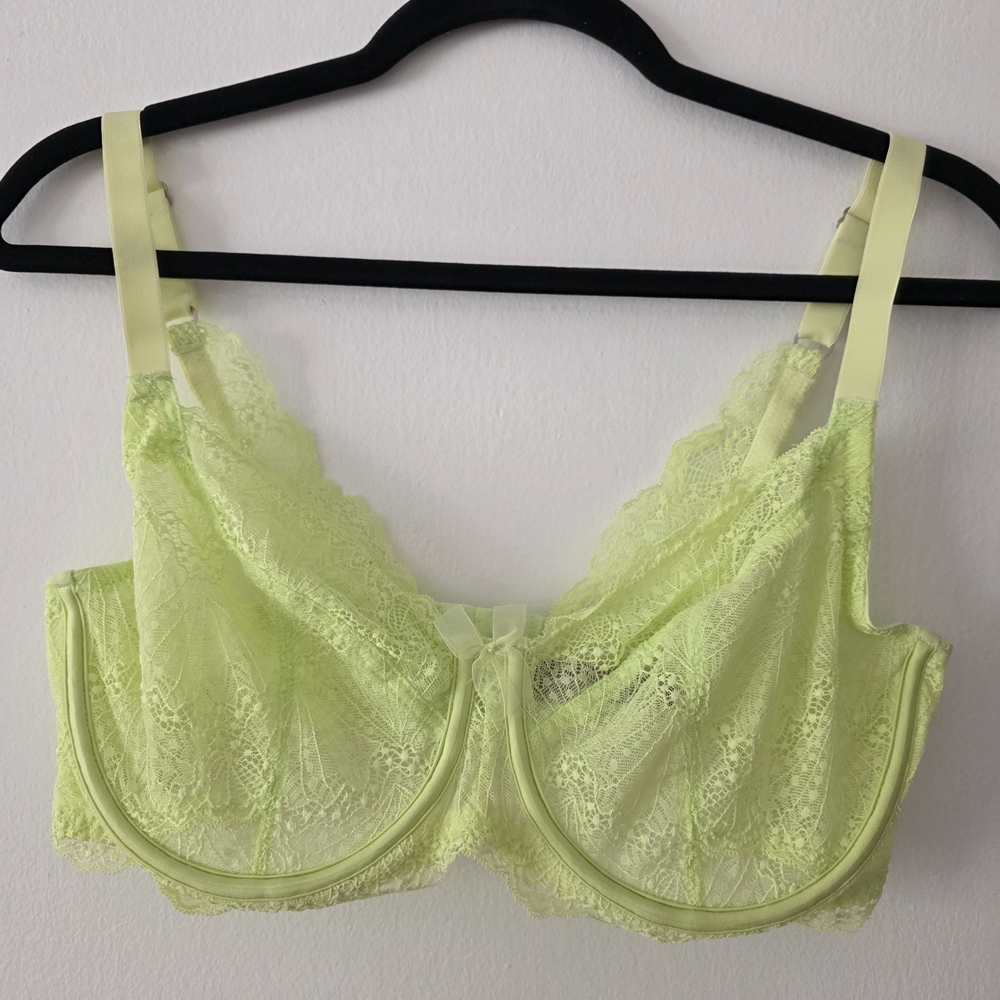 Adore Me Lace Bra in Soft Yellow